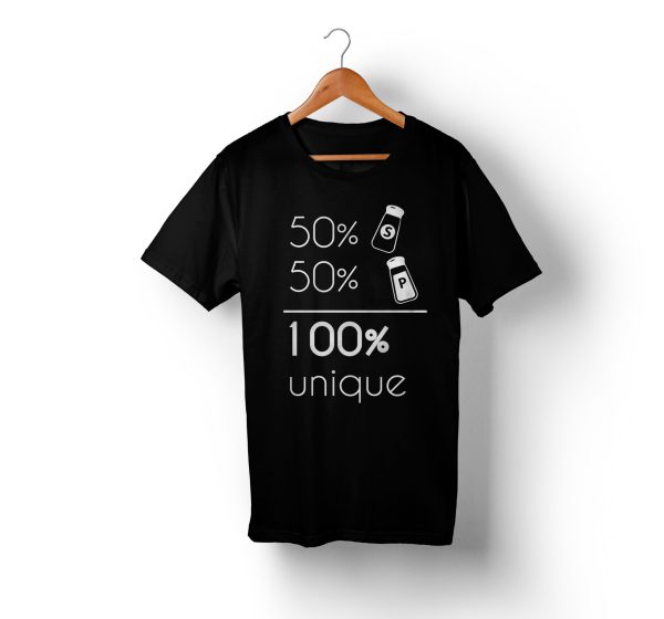 T-shirt Famille Sel Poivre &amp 100 unique