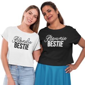 T-shirt Femme Blonde Brune BFF