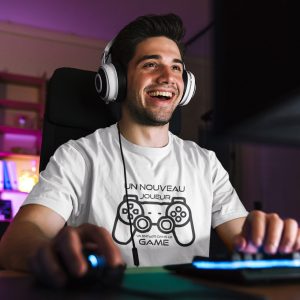 T-shirt – Futur Papa Geek Un nouveau joueur va entrer dans le game T-shirt – Futur Papa Geek Un nouveau joueur va entrer dans le game