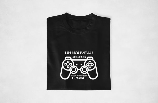 T-shirt – Futur Papa Geek Un nouveau joueur va entrer dans le game