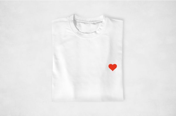 T-shirt Maman Enfants Coeur rouge