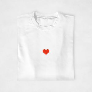 T shirt Maman Enfants Coeur rouge 3