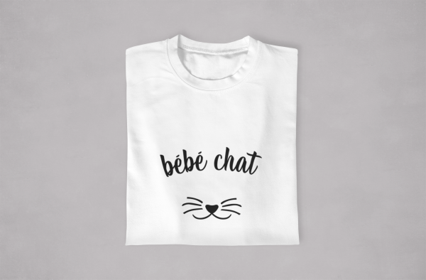 T-shirt Mere Enfants Chat