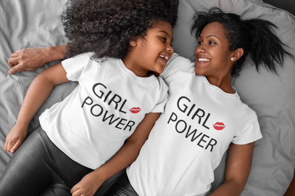 T-shirt Mere Fille Girl power