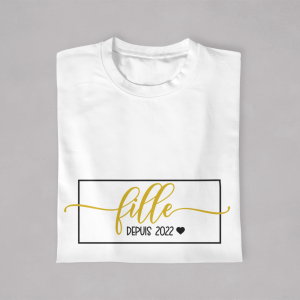 T-shirt Mere fille Depuis personnalisable 3 T shirt Mere fille Depuis personnalisable 4