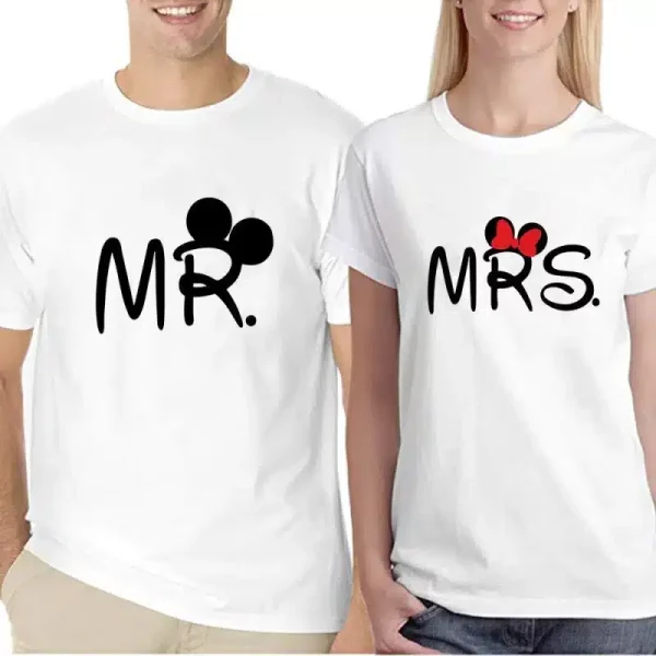 T-shirt Mr Et Mrs Assorti pour Couple