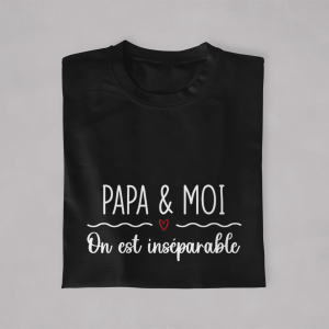T-shirt Papa Enfants On est inseparable 2 T shirt Papa Enfants On est inseparable 3
