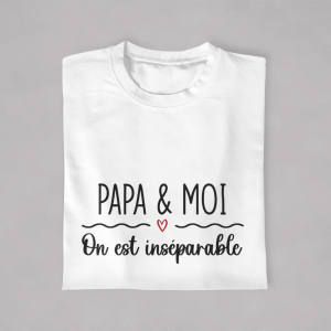 T-shirt Papa Enfants On est inseparable 3 T shirt Papa Enfants On est inseparable 4