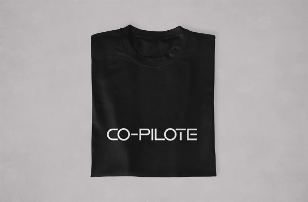 T-shirt Papa Enfants Pilote Co-pilote