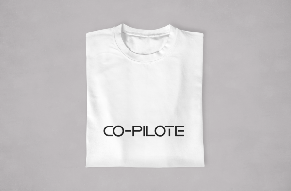 T-shirt Papa Enfants Pilote Co-pilote