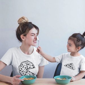 T-shirt Parent Enfant Pizza T-shirt Parent Enfant Pizza