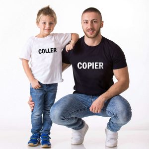 T-shirt Parents Enfants  COPIER COLLER T-shirt Parents Enfants  COPIER COLLER