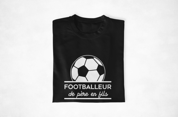 T-shirt Pere Fils Footballeur de pere en fils