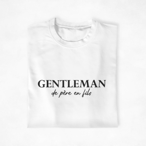 T-shirt Pere Fils Gentleman de Pere en Fils