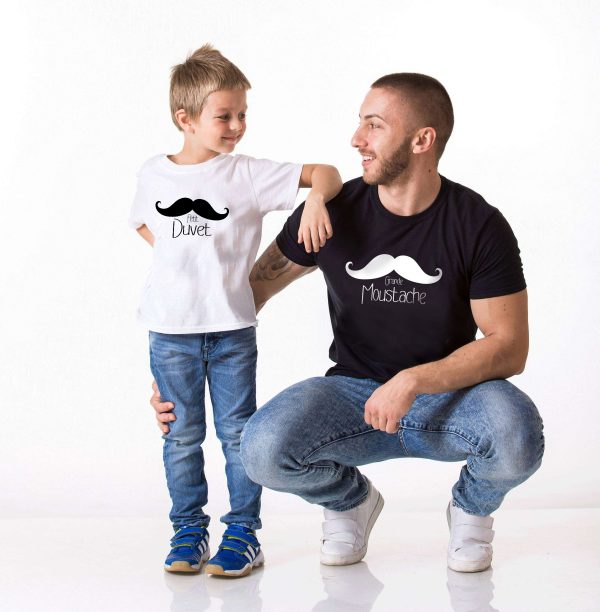 T-shirt Pere Fils Moustache