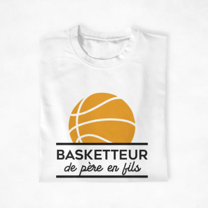 T-shirt Pere fils Basketteur de pere en fils