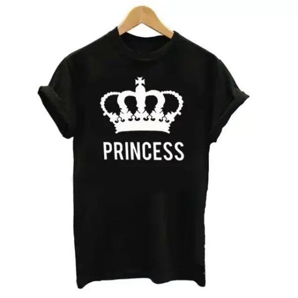 T-shirt Prince Et Princesse pour Couple