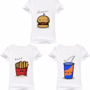 T shirt assortis pour 3 copines 1