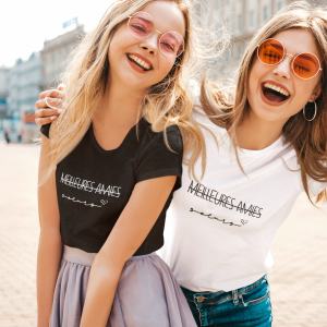 T-shirt assortis pour Copines soeurs – Meilleures Amies T-shirt assortis pour Copines soeurs – Meilleures Amies