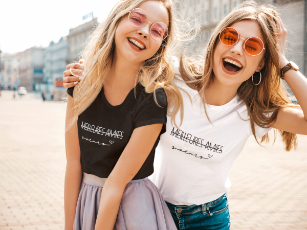 T-shirt assortis pour Copines soeurs – Meilleures Amies