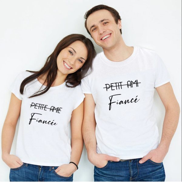 T-shirt assortis pour Couple – Fiances – Tenues assorties