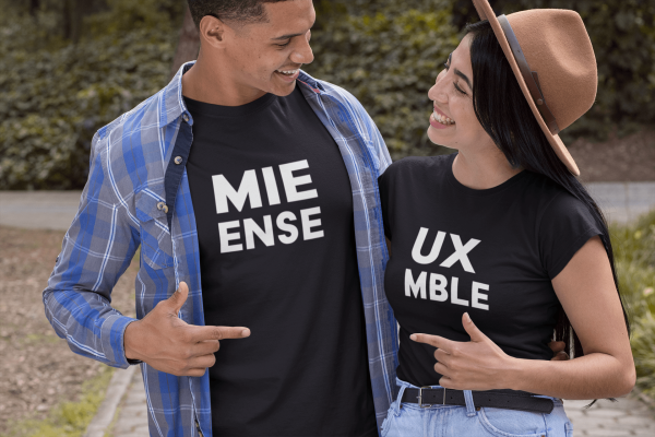 T-shirt assortis pour Couple – Mieux Ensemble – Assortis Moi