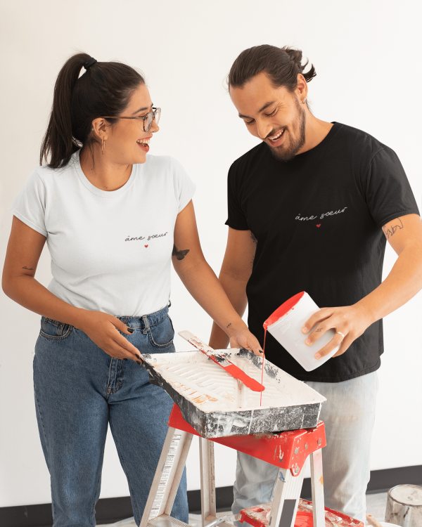 T-shirt assortis pour couple Ame soeur – Assortis Moi