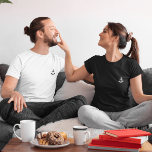 T shirt assortis pour couple Ancre de marins Assortis Moi 1
