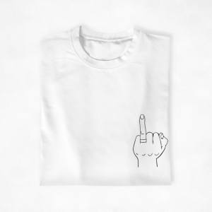 T shirt assortis pour couple Doigt dhonneur cote coeur 3