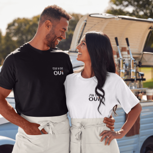 T-shirt assortis pour couple Elle a dit oui J’ai dit oui Assortis Moi T-shirt assortis pour couple Elle a dit oui J’ai dit oui Assortis Moi