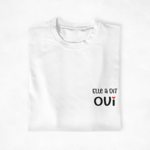 T shirt assortis pour couple Elle a dit oui Jai dit oui Assortis Moi 3