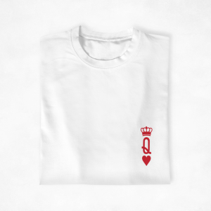 T-shirt assortis pour couple King Queen cote coeur jeu de cartes  Assortis Moi