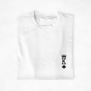 T shirt assortis pour couple King Queen cote coeur jeu de cartes Assortis Moi 3