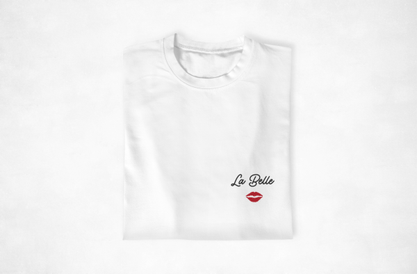 T-shirt assortis pour couple La Belle et la Bete cote coeur