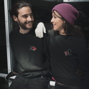 T-shirt assortis pour couple Puzzle coeur cote coeur T-shirt assortis pour couple Puzzle coeur cote coeur