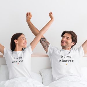 T-shirt couple – A la vie a l’Amour T-shirt couple – A la vie a l’Amour