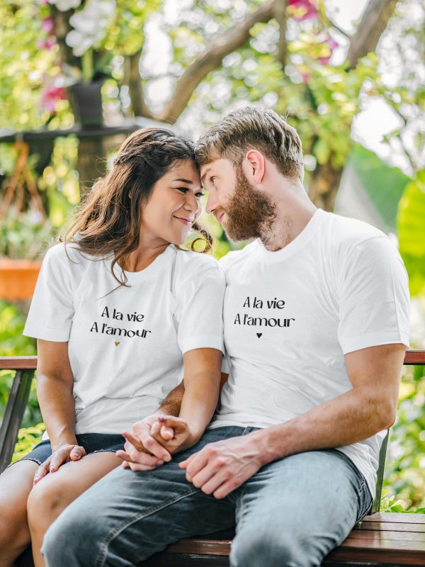 T-shirt couple – A la vie a l’Amour