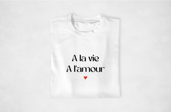 T-shirt couple – A la vie a l’Amour