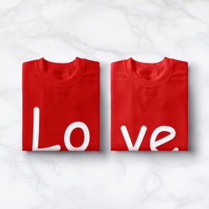 T shirt couple Amour Vetements assortis Assortis Moi 3