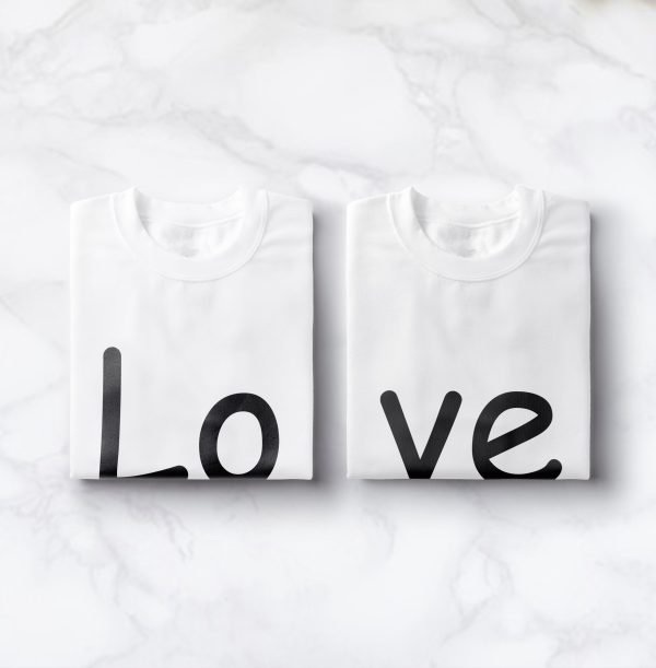 T-shirt couple – Amour – Vetements assortis – Assortis Moi