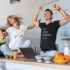 T-shirt couple – Je t&rsquo;aime un peu beaucoup passionnement a la folie