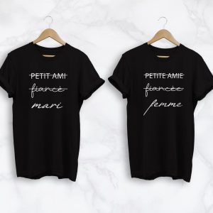 T shirt couple Mari femme Vtements assortis Assortis Moi 2