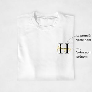 T-shirt couple - Nom de Famille + Nom ou Prenom 3 T shirt couple Nom de Famille Nom ou Prenom 4