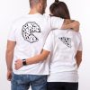 T-shirt couple – Pizza Dos – Idee de cadeau – Assortis Moi