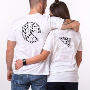 T-shirt couple – Pizza Dos – Idee de cadeau – Assortis Moi