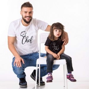 T-shirt parent enfant Chef et Sous-chef 5 T shirt parent enfant Chef et Sous chef 6