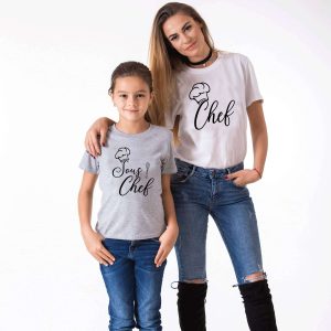 T-shirt parent enfant Chef et Sous-chef 6 T shirt parent enfant Chef et Sous chef 7