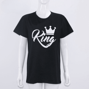 T-shirt pour Couple Mariage a Col Rond