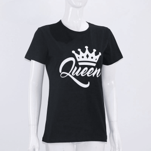 T-shirt pour Couple Mariage a Col Rond