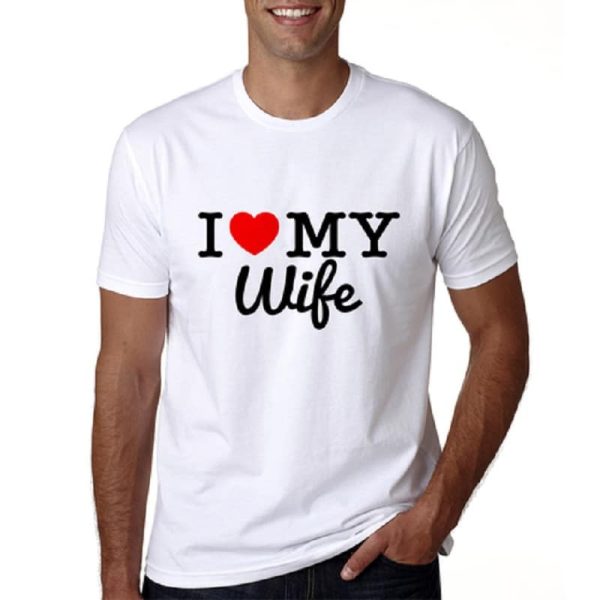 T-shirt pour un Couple Marie en Blanc